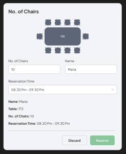 POS Table management